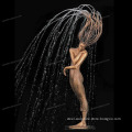 Large garden decor beauty long hair nude woman female lady fountain